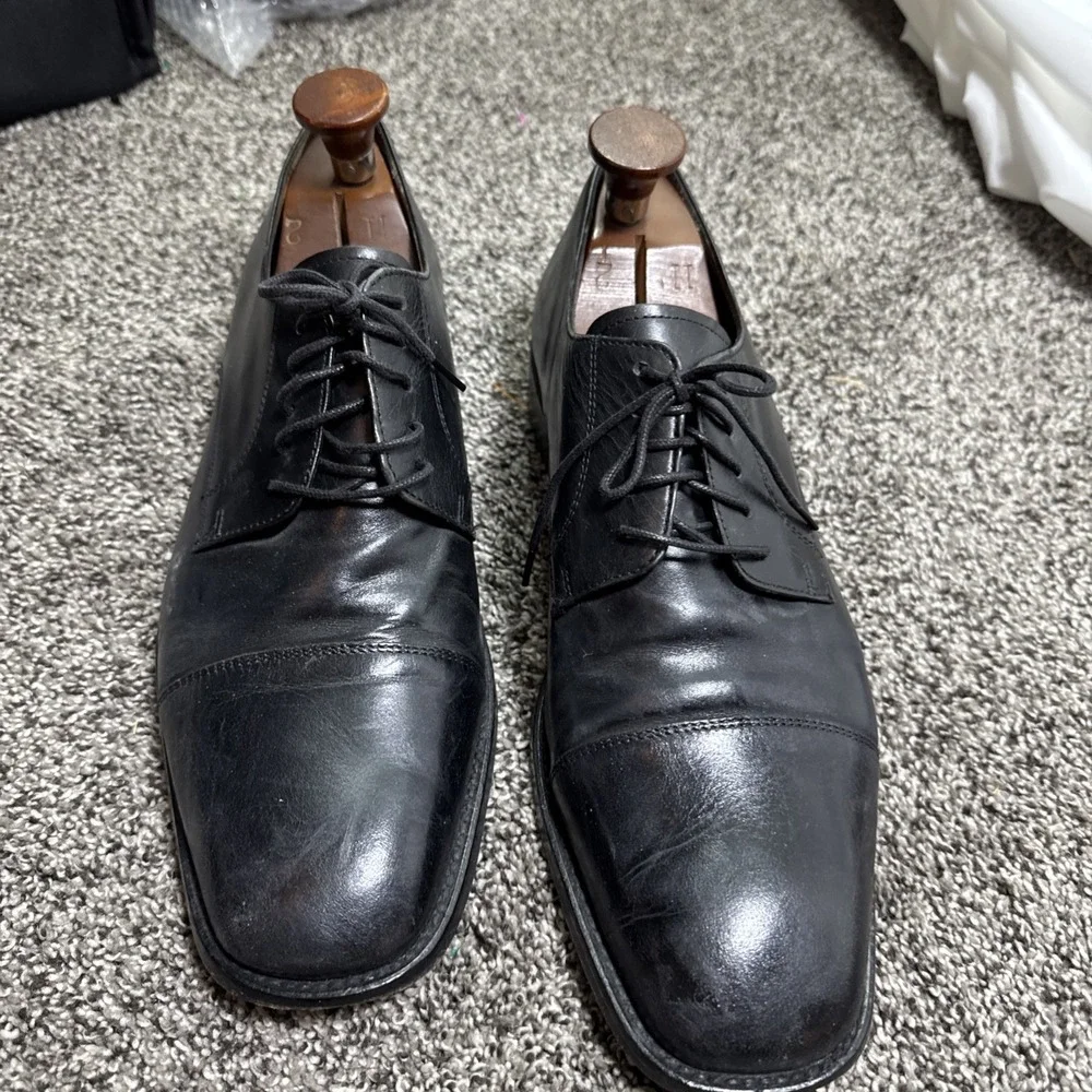 VTG Florsheim Imperial 18194 01 Leather Dress Shoes 10D